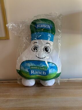 Ranch Plush Mascot Pillow - White & Green